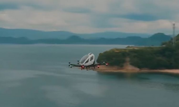 EHang Completes Further EVTOL Trial Flights Over Ocean In Japan Urban 