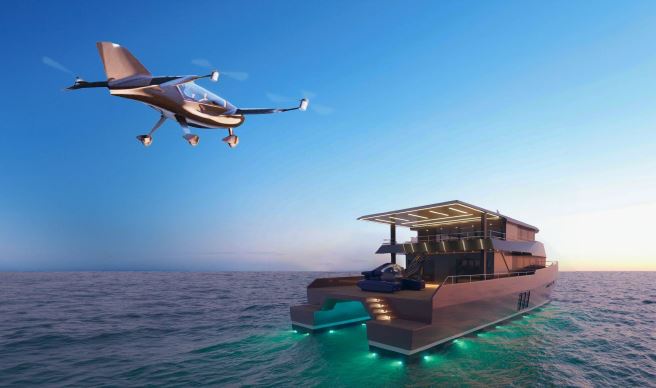 Skyfly for yacht